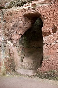 Primordial access to Berwartstein Castle Germany