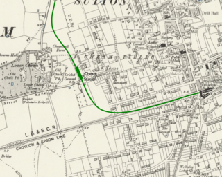 Cheam tube station Unbuilt London Underground station