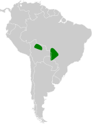 Pseudoseisura unirufa map.svg