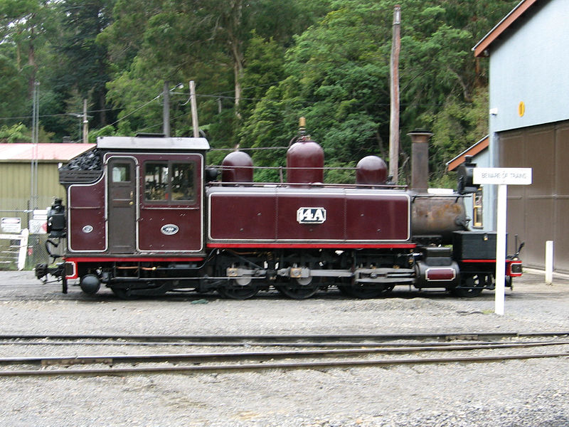 File:Puffing Billy steam locomotive 14A is stabled.jpg