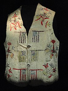 Quilled Vest, porcupine quills - Houston Museum of Natural Science - DSC02114.JPG