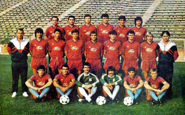 The Steaua București champion team of 1989.