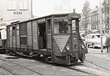 Houten dieselelektrische RTM-motorwagen M67 (Rosestraat, Rotterdam, 1965)