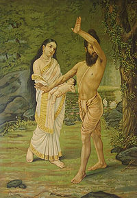 Raja Ravi Varma - Mahabharata - Birth of Shakuntala.jpg