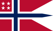 Rank Flag of an Admiral, Norwegian Navy
