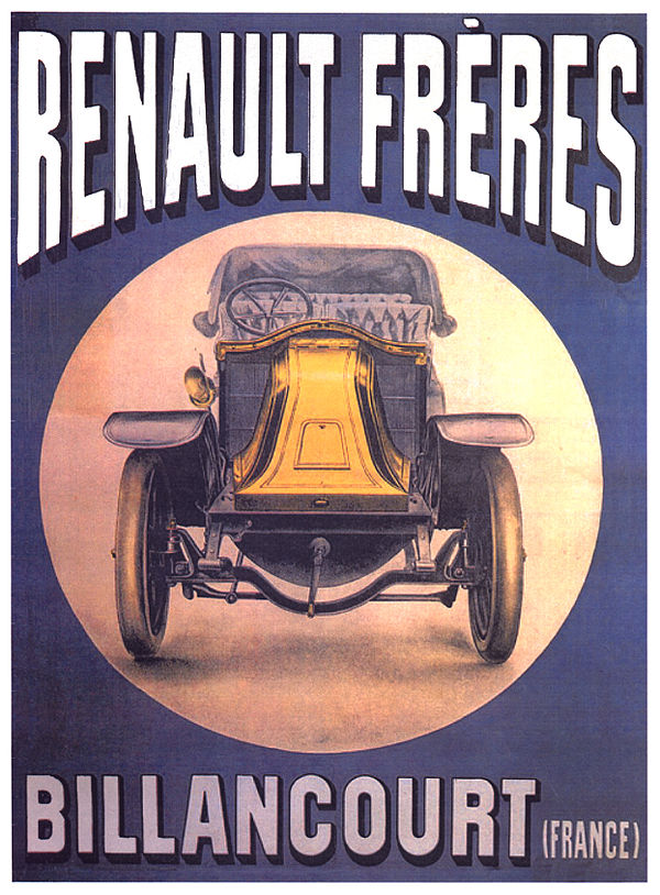 Advertisement for Renault Frères