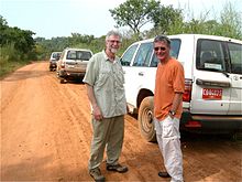 Robert Bilheimer and Richard Young in Ghana during filming