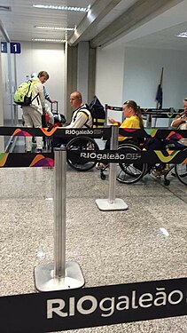 ahead of the Rio Paralympic Games, arrival of athletes, ...