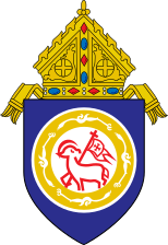 Coat of arms of the Roman Catholic Diocese of Chengdu