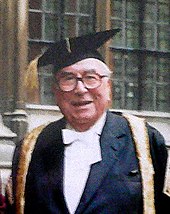 Jenkins robed as Chancellor of Oxford University Roy Jenkins, Chancellor of Oxford.jpg