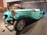 Carrozaría dun Esders Roadster nunha réplica dun chasis Bugatti Royale