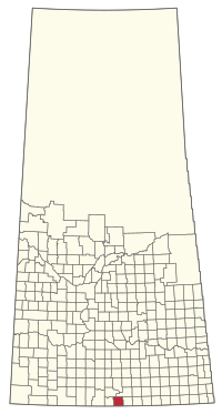 Location of the RM of Hart Butte No. 11 in Saskatchewan