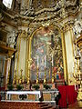 Altar maior da basílica dos Santi Apostoli, en Roma, coas reliquias dos santos apóstolos Filipe e Santiago o Menor