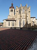 Miniatuur voor Bestand:Saint-Antoine-l'Abbaye - Abbatiale Saint-Antoine - Façade est 02.JPG