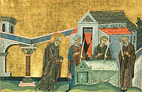 Saint Maruthas, Bishop of Martyropolis in Mesopotamia (Menologion of Basil II).jpeg