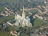 Aerial view of the Cathedral looking northwest