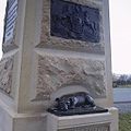 Statue at Gettysburg of Sallie Ann Jarrett, Civil War mascot of the 11th Pennsylvania Volunteer Infantry