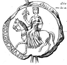 Seal of Sanchia, Queen of the Romans, Richard's wife