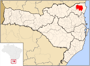Kart over Joinville