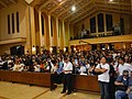 Faithful during the Declaration Mass