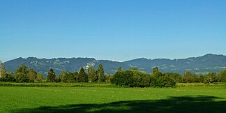 Schneiderkopf und Lorenaberge von Westen