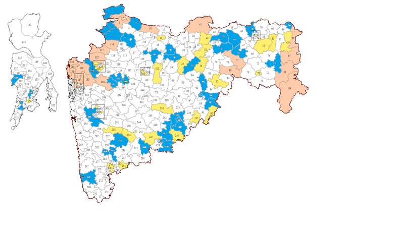 Seats Won by the INC in 2014 Maharashtra Legislative Assembly Elections.png