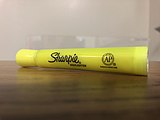 Sharpie highlighter on a table (January 28, 2021) (OWNER OF THE WORK)