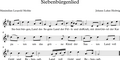 Sheet music to Siebenbürgenlied. Uploaded 26 November 2014