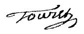 signature de Pierre Touzet