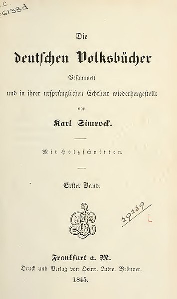 File:Simrock, Karl – Deutschen Volksbucher, 1845 – BEIC 4197471.jpg