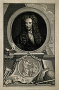 Sir Isaac Newton. Line engraving by J. Houbraken, 1743, afte Wellcome V0004249.jpg