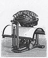 1865 Malling Hansen: Schreibkugel (Skrivekugle)