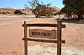 Sossusvlei Schild in Namibia (2017)