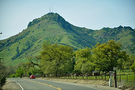 South Butte (the tallest of the Sutter Buttes) as one approaches the Sutter Buttes from the East