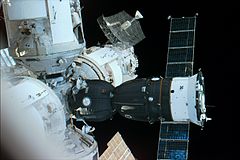 Soyuz docked to Mir