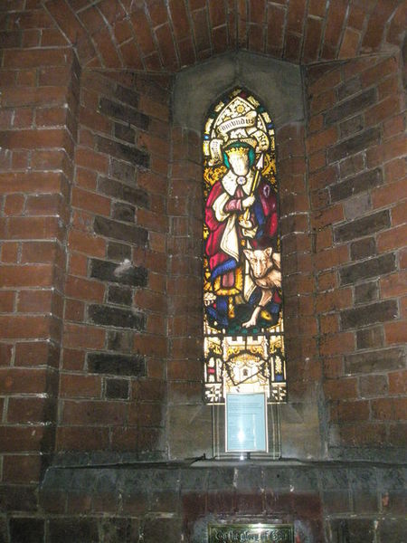 File:Stained glass window on the north wall at St Peter's, Somers Town (7) - geograph.org.uk - 1485037.jpg