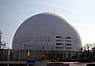 Die Sonne wird vom Ericsson Globe in Stockholm repräsentiert.