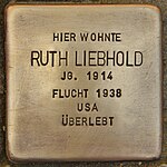 Stumbling block for Ruth Liebhold (Heidelberg) .jpg