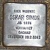 Stolperstein für Oskar Simon