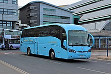 A 2005 Sunsundegui Sideral touring coach on Volvo B12B chassis seen in Sheffield Sunsundegui Sideral.jpg