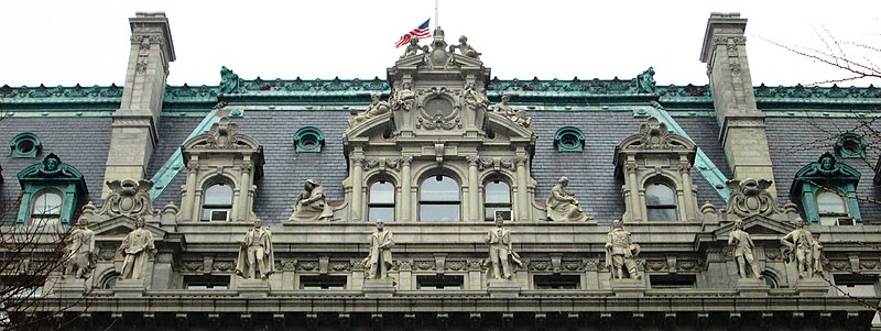 File:Surrogate's Courthouse Hall of Records 31 Chambers Street top.jpg