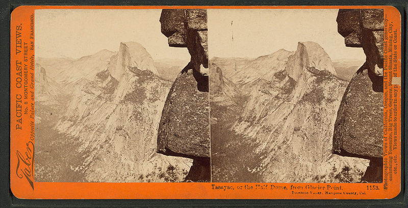 File:Tacoye, or the Half Dome, from Glacier Point, Yosemite Valley, Mariposa Co, by Watkins, Carleton E., 1829-1916.jpg