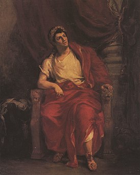 François-Joseph Talma Néró szerepében, E. Delacroix festménye