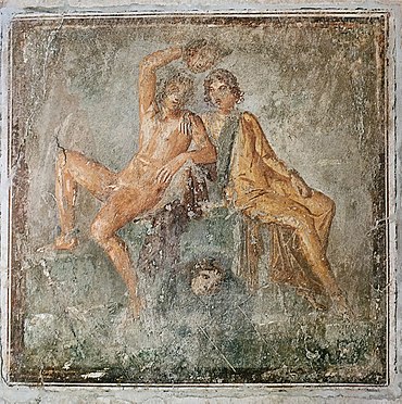 Perseus and Andromeda, 50 AD, fresco from the Casa del Principe di Napoli, Pompeii