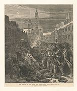 La masacre en King Street, Boston, 5 de marzo de 1770, del original de Paul Revere