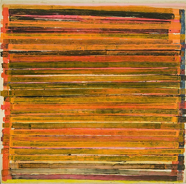 Thornton Willis, Red Wall, 1969, acrylic on canvas, 103 in × 108 in (260 cm × 270 cm).