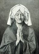 Théophile Lybaert (1848-1927) Biddende vrouw (studie) MSK Gent 22-11-2015 12-18-25.JPG