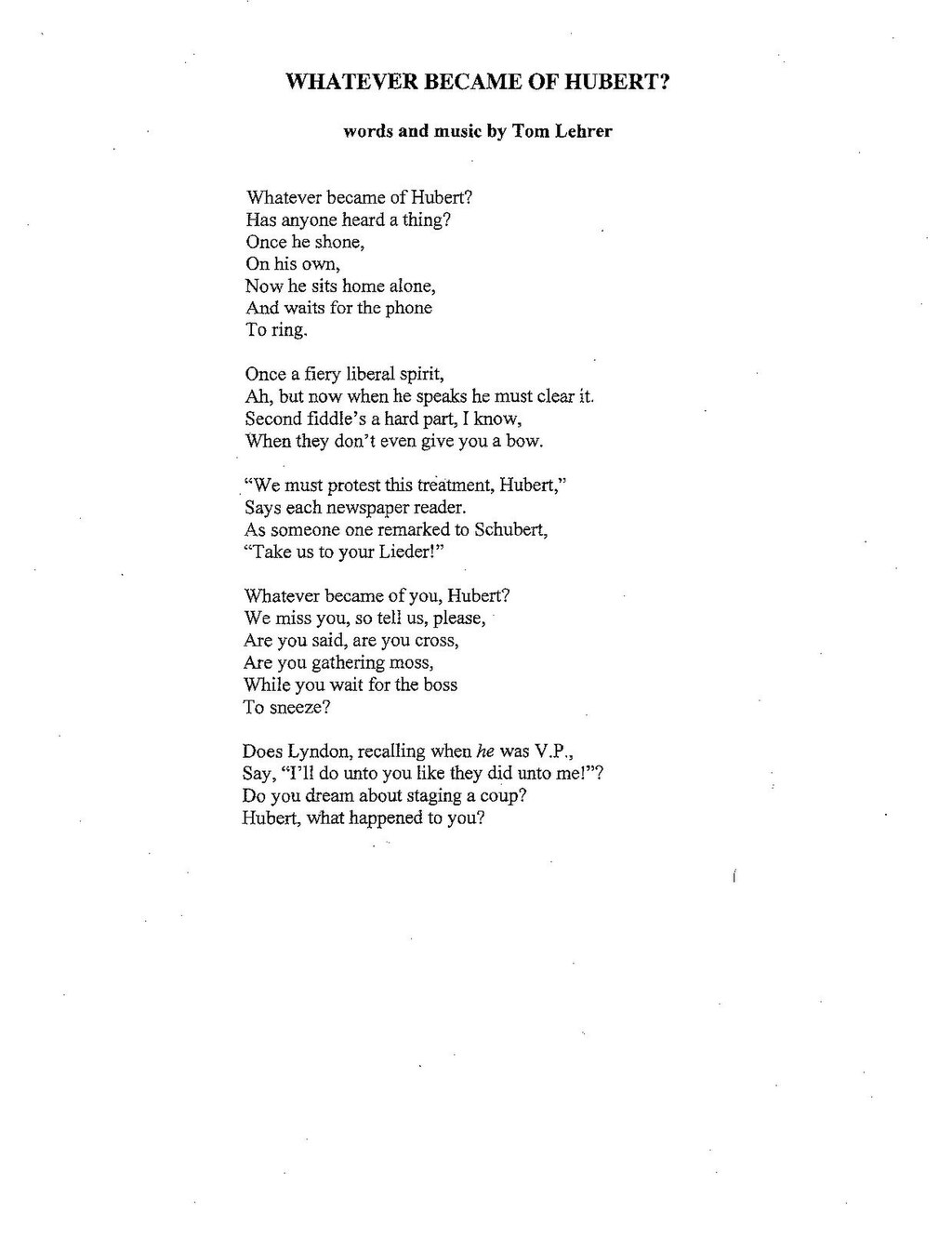 File:Tom Lehrer lyrics, It Makes a Fellow Proud to Be a Soldier.pdf -  Wikimedia Commons