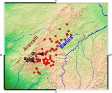 Topographic map of Ahar-Banas culture 1.svg