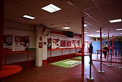 The interior of the East Stand's Captains Bar at Sewell Group Craven Park, Kingston upon Hull.